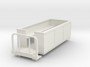 OO9 Small open coach in White Natural Versatile Plastic