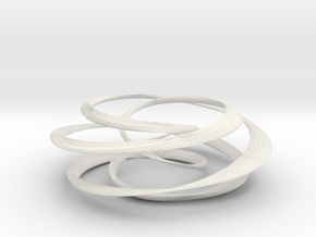25 torus knot tube in White Natural Versatile Plastic