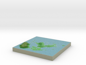 Terrafab generated model Sat Jan 11 2014 12:32:46  in Full Color Sandstone