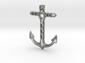 anchor in Natural Silver