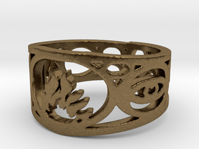 Divergent Ring Size 7 in Natural Bronze