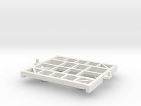 HOn30 Cane bin 4t chassis in White Natural Versatile Plastic