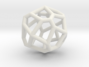 bilateral pentagonal icositetrahedron in White Natural Versatile Plastic