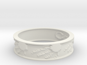 by kelecrea, engraved: Carpe diem in White Natural Versatile Plastic
