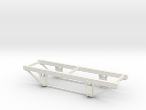 Sn2(9mm gauge)  6ft w/b Bobber caboose chassis w/t in White Natural Versatile Plastic