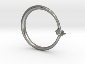 Cygnus Olor Swan Ring in Natural Silver