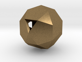 Icosidodecahedron in Natural Bronze