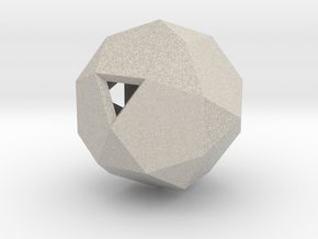 Icosidodecahedron in Natural Sandstone