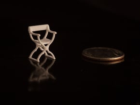 1:48 Savonarola Chair in White Natural Versatile Plastic