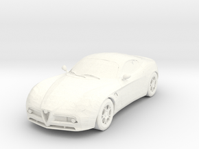 Alfa Romeo 8C Competizione  in White Processed Versatile Plastic