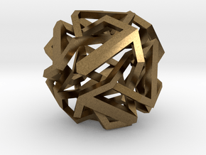 Knot Octahedron in Natural Bronze