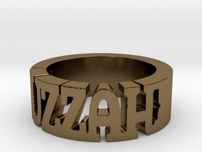 BlakOpal Huzzah Ring - Size 10.75 in Polished Bronze
