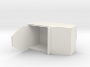 Simple Action Figure Seat - 3-3/4" Scale in White Natural Versatile Plastic