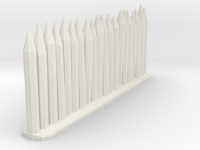 Wooden stakes in White Natural Versatile Plastic