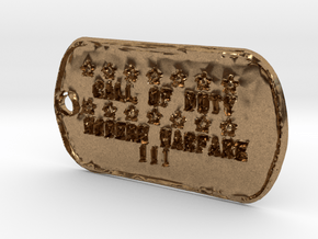 Call of Duty Modern Warfare 3 Dog Tag in Natural Brass