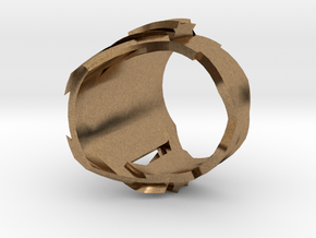 Ring Experiment One in Natural Brass