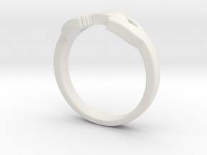 Triforce Zelda Ring Size German 18 in White Natural Versatile Plastic