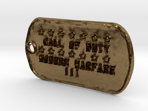 Call of Duty Modern Warfare 3 Dog Tag in Natural Bronze