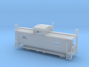 Monon Caboose - Nscale in Smooth Fine Detail Plastic