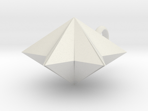 pyramid 6star charm in White Natural Versatile Plastic