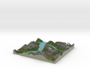 Terrafab generated model Fri Jan 03 2014 15:43:50  in Full Color Sandstone