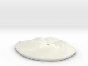 swirlbutton2 in White Natural Versatile Plastic