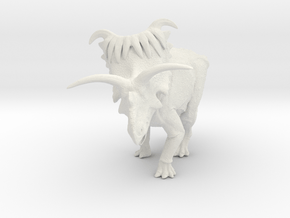 Kosmoceratops 1/72 Krentz in White Natural Versatile Plastic