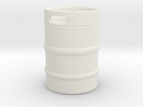 Oil cask in White Natural Versatile Plastic