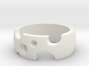 Holes 02 in White Natural Versatile Plastic