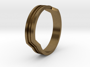 Channel Ring in Natural Bronze