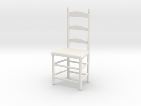 1:24 Lad Chair 9 in White Natural Versatile Plastic