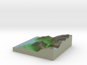 Terrafab generated model Fri Jan 03 2014 09:40:16  in Full Color Sandstone