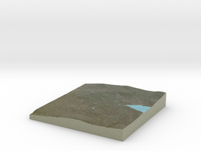 Terrafab generated model Wed Jan 22 2014 11:24:10  in Full Color Sandstone