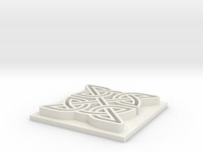 Celtic Knot in White Natural Versatile Plastic