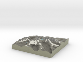 Terrafab generated model Mon Jan 20 2014 03:24:36  in Full Color Sandstone