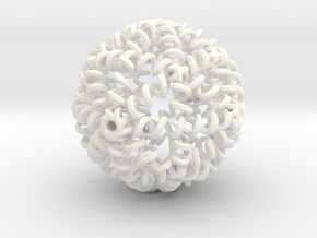 My SPRINGBALL - High Bounce Squishy Ball 72mm in White Processed Versatile Plastic