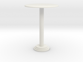 1:24 Bar Table, Tall in White Natural Versatile Plastic