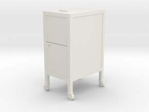 1:24 Filing Cabinet in White Natural Versatile Plastic
