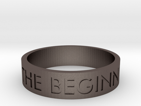 The End Is The Beginning Is The End (Size 9) in Polished Bronzed Silver Steel