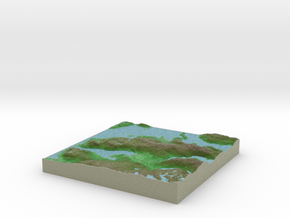 Terrafab generated model Wed Jan 22 2014 12:57:39  in Full Color Sandstone