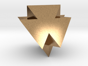 A Peculiar Polyhedron in Natural Brass