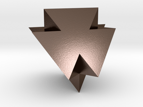 A Peculiar Polyhedron in Polished Bronze Steel