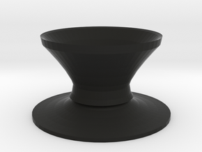 Top hat vase in Black Natural Versatile Plastic