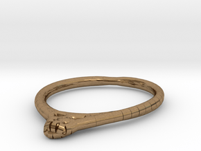 Ultra Minimalist Bracelet in Natural Brass