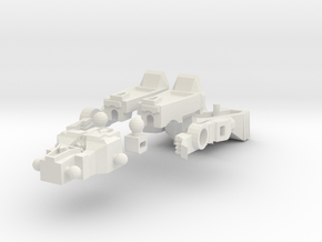 G2P-005a - Chromehead  in White Natural Versatile Plastic