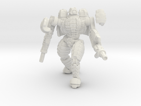 Mech suit with twin weapons (5) in White Natural Versatile Plastic