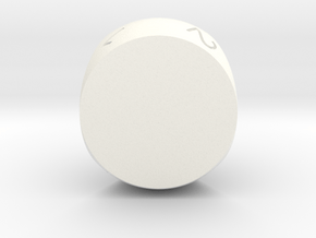 D3 Sphere Dice in White Processed Versatile Plastic