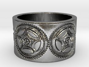 Gears of War Ring Size 10 in Polished Silver