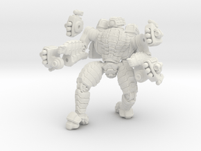 Mech suit with missile pods (12) in White Natural Versatile Plastic