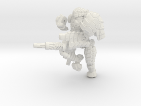 Mech suit with twin weapons. (8) in White Natural Versatile Plastic
